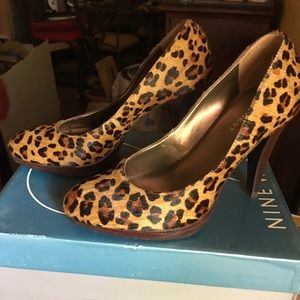 Nine West ANGENIR BROWN PONY 7.5 Beautiful shoe